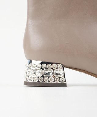 BONTRE 【MIONOTIS/ミオノティス】ビジューヒールブーツ/40712 オーク