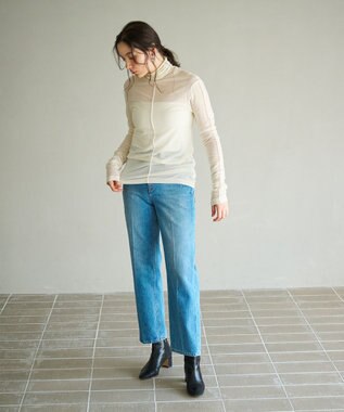 #Newans 【ストレッチ】【カシミヤ混】カシミヤシルクジャージー ホワイト