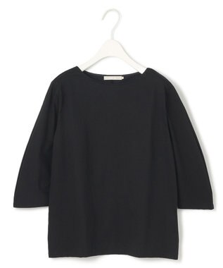 ICB 【接触冷感・UVケア・洗える】 コンフォートプレーティング デザインカットソー ブラック系