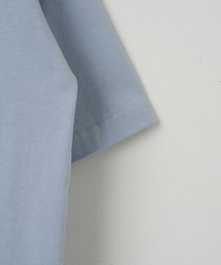 WEGO 【ユニセックス着用ITEM/綿100%/SMLサイズ展開】リラックスフィットワンポイントT（S） サックス