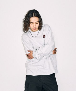 WEGO 【ユニセックス着用ITEM】ユニークモチーフBIGロンT グレー