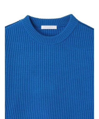 Green Parks 洗える　アゼ編みニットプルオーバー Blue