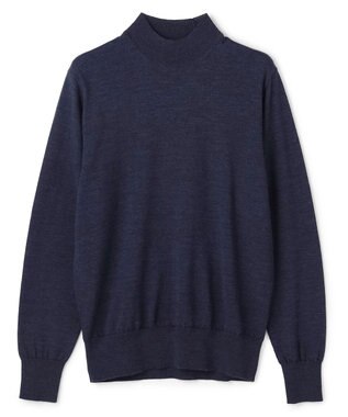 JOSEPH HOMME 【HIGH GRADE LINE】ヤマガタメリノ　モックネックニット ネイビー系