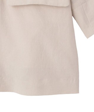 YECCA VECCA マシンウォッシャブルリネンライクジャケット Light Beige