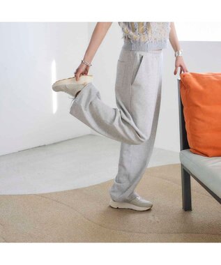 MODE ET JACOMO <carino>グリッター厚底スニーカー ライトグレー