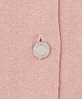 J.PRESS LADIES L 【洗える・抗菌防臭】COTTON ACETATE DRY クルーネック カーディガン ピンク系