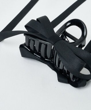 WEGO Lロングリボンバンスクリップ ブラック