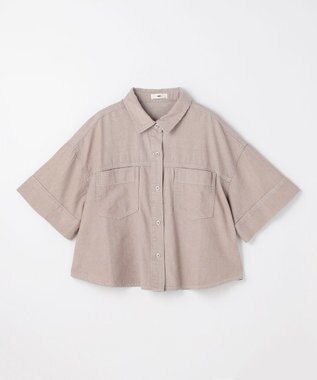 ANY L ライトオンスデニムシャツ ベージュ