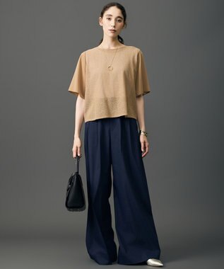 自由区 【カタログ掲載・機能性抜群】ファンクショナル2タックワイド パンツ ネイビー