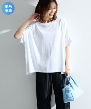 Green Parks 超冷感タック入りオーバーサイズプルオーバー Off White