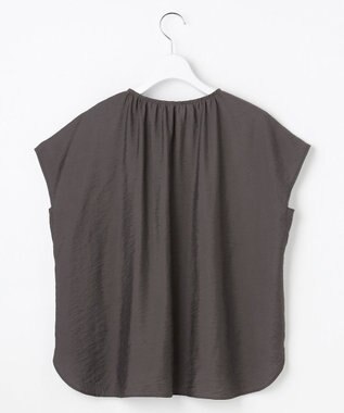 自由区 S 【セットアップ対応】エアリーツイルプルオーバー ブラウス ブラウン