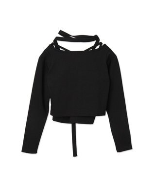 WEGO 【2点SET】ワンポイント刺繍キャミセットカーデ ブラック