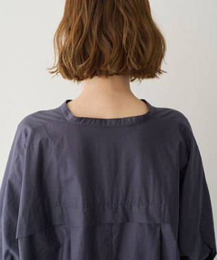 YECCA VECCA ペーパータッチドルマンシャツ Navy