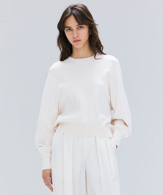 【洗える】LAURA / ドライタッチバックジップニット