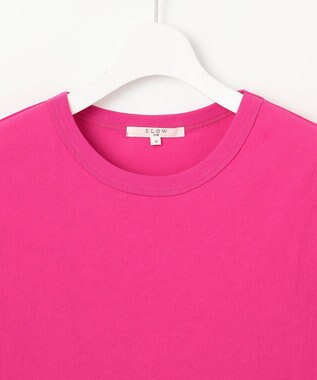 23区 S 【SLOW/一部店舗限定】シアーツイストシングルジャージー ノースリーブ カットソー ローズ系