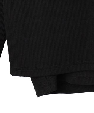 WEGO 【2点SET】ワンポイント刺繍キャミセットカーデ ブラック