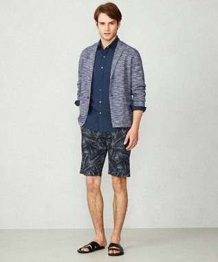 JOSEPH ABBOUD 【サスティナブル】スラブギマ カーディガン ブルー系