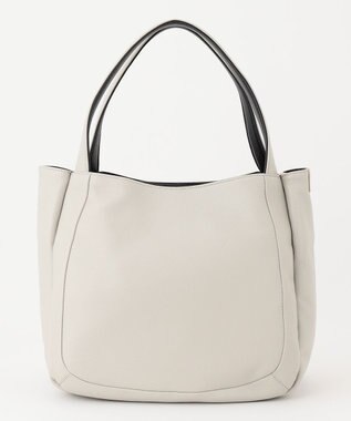 Y'SACCS シュリンクレザートート Mサイズ アイボリー