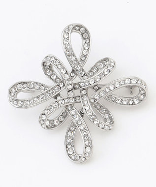 自由区 【カタログ掲載】ビジューカーブ ブローチ