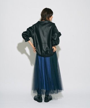 YECCA VECCA 【archive】レースブロッキングチュールスカート Multi