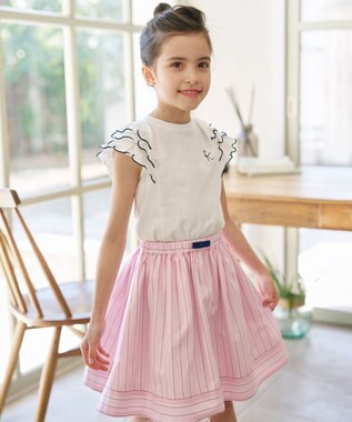 組曲 KIDS 【150-160㎝】メローメロー Tシャツ オフホワイト系