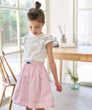 組曲 KIDS 【150-160㎝】メローメロー Tシャツ オフホワイト系