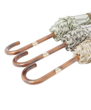 MOONBAT POLO RALPH LAUREN（ポロ ラルフローレン） 長傘 ストライプ×フリル ネイビーブルー