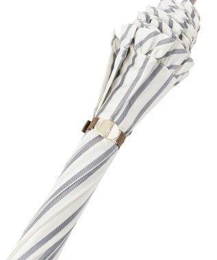 MOONBAT POLO RALPH LAUREN（ポロ ラルフローレン） 長傘 ストライプ×フリル ネイビーブルー