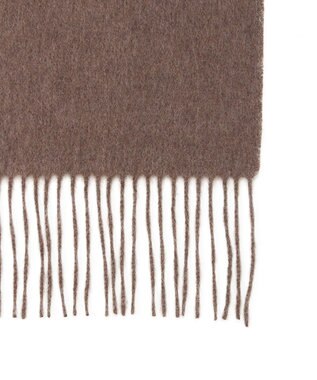 MOONBAT プラスムーンバット (+moonbat) カシミヤ100％無地ストール 洗える 190㎝×50㎝ ブラウン