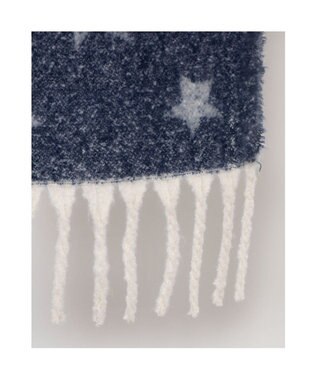 UNBILLION カシュネ cache nez / リサイクルポリ星柄ジャカードストール ネイビー