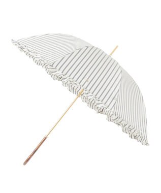 MOONBAT POLO RALPH LAUREN（ポロ ラルフローレン） 長傘 ストライプ×フリル ネイビーブルー