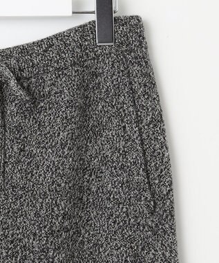23区 【SLOW/一部店舗限定】ニットトータル パンツ オフ×ブラック杢
