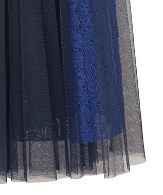 YECCA VECCA 【archive】レースブロッキングチュールスカート Multi