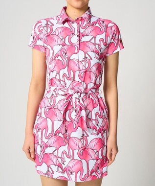 FILA GOLF／marie claire 【Loudmouth】柄ワンピース Pink Panic