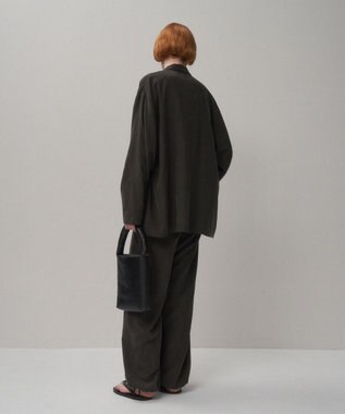 ATON SILK SUEDE | シャツジャケット CHARCOAL GRAY