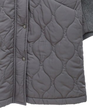 CRAFT STANDARD BOUTIQUE キルト切替フードコート Gray