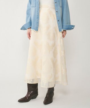 GRACE CONTINENTAL オーナメントロングスカート