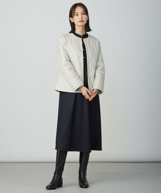 J.PRESS LADIES S 【WEB限定カラーあり】コンパクトタフタキルティング ブルゾン アイボリー系