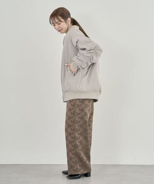 Green Parks ・ｓｗｉｎｇ　ｂｙ　中綿ボリュームスリーブＭＡ－１ Gray Beige