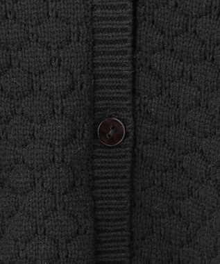 Feroux 【洗える】ポコポコ カーディガン ブラック系