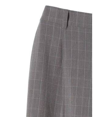 Green Parks きれいシルエットチェックワイドパンツ Glen Check