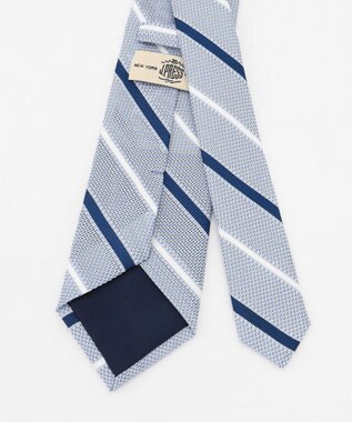 J.PRESS MEN 【JAPANESE SILK FRESCO TIE COLLECTION】マルチストライプ ネクタイ サックスブルー系1