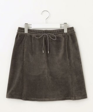 23区GOLF セットアップ対応【23Fondation/WOMEN】コーデュロイ スカート グレー系