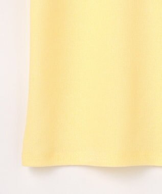 ANY クリアラメフライスヘンリーネックプルオーバー イエロー