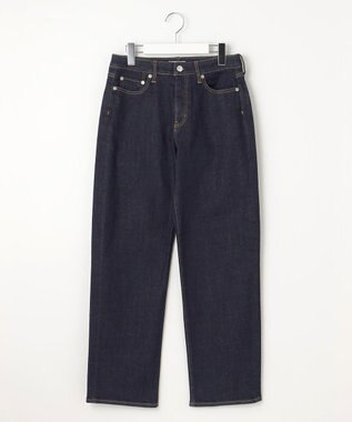 J.PRESS LADIES S 【洗える】BASIC STRETCH DENIM ボーイフィット パンツ ネイビー系