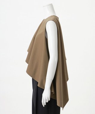 23区 【エステータ】トリアセファインジャージー ラッフルデザイン カットソー カーキ系