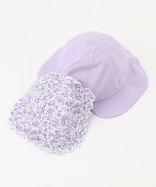 ANY KIDS 【日よけ付き】リボンハット ラベンダー
