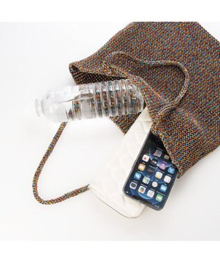 UNBILLION カシュカシュ cachecache / ラメ糸編みトートバッグ ミックス