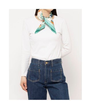 UNBILLION カカトゥ kakatoo / ヨット柄シルクスカーフ ライトグリーン