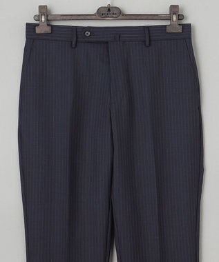 GOTAIRIKU 【御幸毛織】Superio160 ウールモヘヤシルクカシミヤ　スーツ（ネイビーストライプ） ネイビー系1